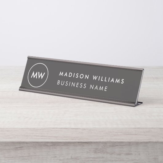 Name-Plakette für den Schreibtisch mit einem kunde Schreibtischnamensplakette (Vorderseite )