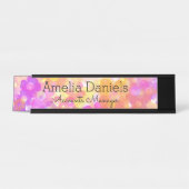 Name Plakette für die Summer Blume Schreibtischnamensplakette (Vorderseite )