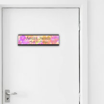 Name Plakette für die Summer Blume