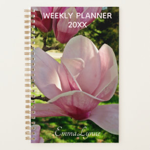 Name-Planner für wöchentlich/monatlich rosafarbene Planer