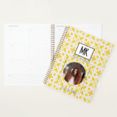 Name Planner mit Foto auf gelbem Grunge Muster Planer (Anzeige)