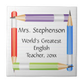 Name Plaque oder Untersetzer des "Great Teacher Aw (Vorderseite)