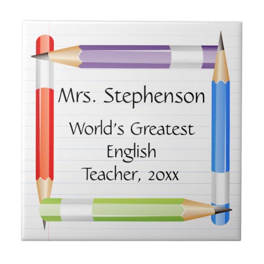 Name Plaque oder Untersetzer des "Great Teacher Aw (Vorderseite)