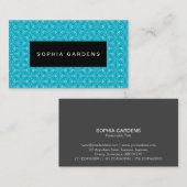 Name Plate - Asanoha-Muster Visitenkarte (Vorne/Hinten)