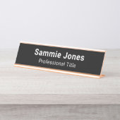 Name Plate für Angestellte von Geschäftsmitarbeite Schreibtischnamensplakette (Vorderseite )