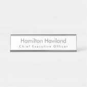 Name Plate für Schreibtisch oder Wall HAMbyWG Schreibtischnamensplakette (Vorderseite )