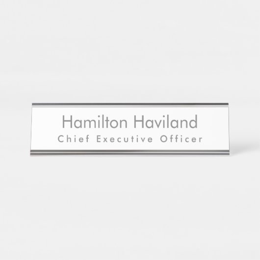 Name Plate für Schreibtisch oder Wall HAMbyWG Schreibtischnamensplakette (Vorderseite )