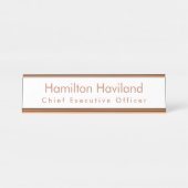 Name Plate für Schreibtisch oder Wall HAMbyWG Schreibtischnamensplakette (Vorderseite )