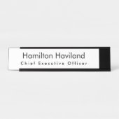 Name Plate für Schreibtisch oder Wall HAMbyWG Schreibtischnamensplakette (Vorderseite )