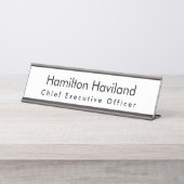 Name Plate für Schreibtisch oder Wall HAMbyWG Schreibtischnamensplakette (Vorderseite )