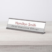 Name Plate für Schreibtisch oder Wall HAMbyWG Schreibtischnamensplakette (Vorderseite )