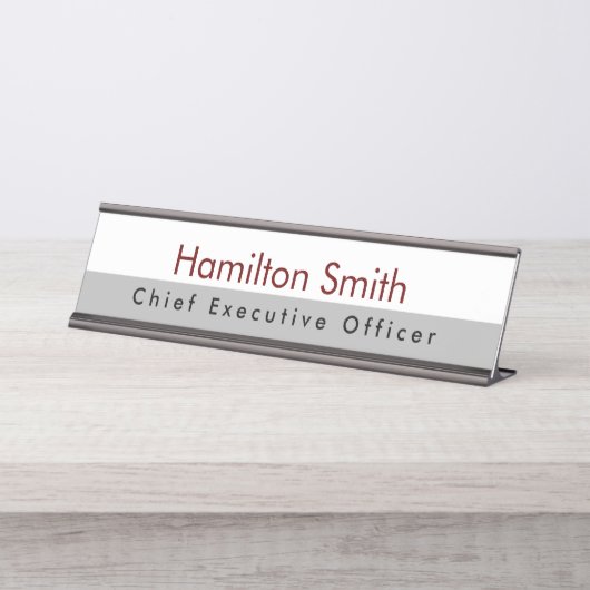 Name Plate für Schreibtisch oder Wall HAMbyWG Schreibtischnamensplakette (Vorderseite )