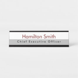 Name Plate für Schreibtisch oder Wall HAMbyWG Schreibtischnamensplakette