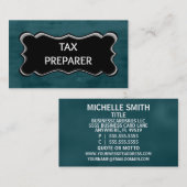Name Plate für Steuervorbereitung Visitenkarte (Vorne/Hinten)