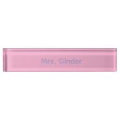 Name Plate Namensplakette (Vorderseite)