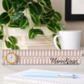 Name Plate Rosa Glitzer Namensplakette
