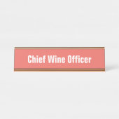 Name Plate Schreibtischnamensplakette (Vorderseite )