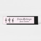 Name Plate Station für Ballet Dancer Schreibtischnamensplakette (Vorderseite )