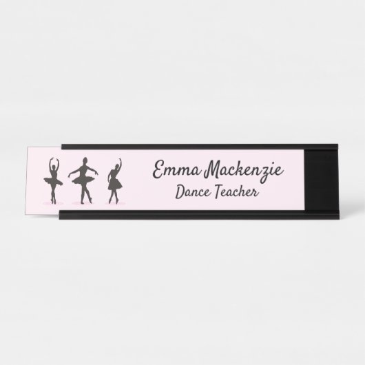 Name Plate Station für Ballet Dancer Schreibtischnamensplakette (Vorderseite )