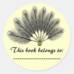 Name Plate Sticker (Fantasy Feather Mask)