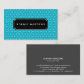 Name Plate v3 - Asanoha-Muster Visitenkarte (Vorne/Hinten)