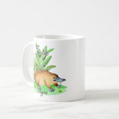 Name Platypus Australian Animal hinzufügen Kaffeetasse (Vorderseite Links)