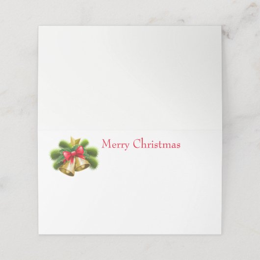 Name Platzkarte (Außenseite Aufgefaltet)