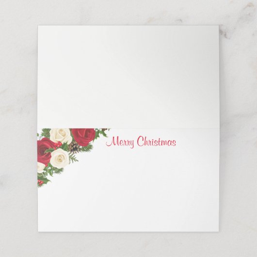 Name Platzkarte (Außenseite Aufgefaltet)