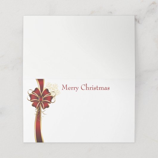 Name Platzkarte (Außenseite Aufgefaltet)