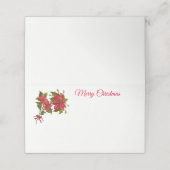 Name Platzkarte-Poinsettias Platzkarte (Außenseite Aufgefaltet)
