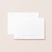 Name Platzkarte SLVR Foiled Christmas Tree & Stars Folienkarte (Rückseite mit Umschlag)