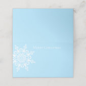 Name Platzkarte-Snowflake Platzkarte (Außenseite Aufgefaltet)