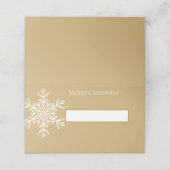 Name Platzkarte-Snowflake Platzkarte (Außenseite Aufgefaltet)