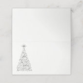 Name Platzkarte-Weihnachtsbaum Platzkarte (Außenseite Aufgefaltet)