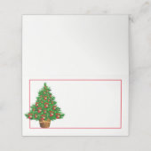 Name Platzkarte-Weihnachtsbaum Platzkarte (Außenseite Aufgefaltet)