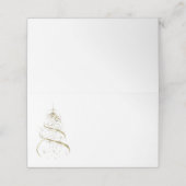 Name Platzkarte-Weihnachtsbaum Platzkarte (Außenseite Aufgefaltet)