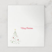 Name Platzkarte-Weihnachtsbaum-Platzkarte Platzkarte (Außenseite Aufgefaltet)