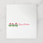 Name Platzkarte-Weihnachtspinguine Platzkarte (Außenseite Aufgefaltet)