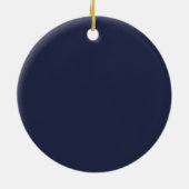 Name Plus Rotes Herz Datum Ornament (Hinten)