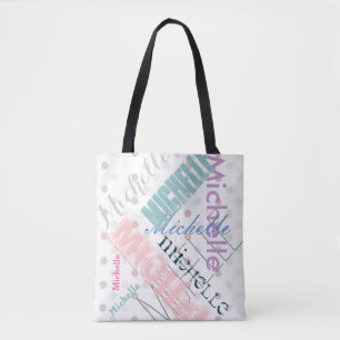Name Polka Dot Tasche