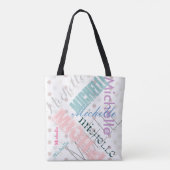 Name Polka Dot Tasche (Rückseite)