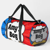 Name POP ART Burst ändern, MY BAG! Duffle Bag (Rechte Ecke)