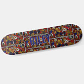 Name Pop Art Comic hinzufügen Skateboard
