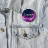 Name ___ + Pronomen Anpassbare Galaxie Button (Beispiel)