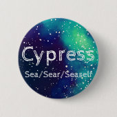 Name ___ + Pronomen Anpassbare Galaxie Button (Vorderseite)