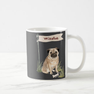 Name Pug Haustier Hund Kaffeetasse