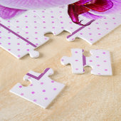 Name: Purple/Pink Orchid Floral Fotogray Puzzle (Seite)