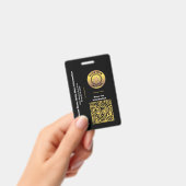 Name QR Code Bar Code Benutzerdefiniertes Abzeiche Ausweis (Handheld)