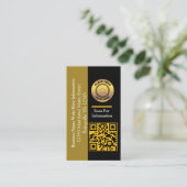 Name QR Code Bar Code Visitenkarte (Stehend Vorderseite)