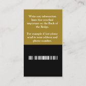 Name QR Code Bar Code Visitenkarte (Rückseite)